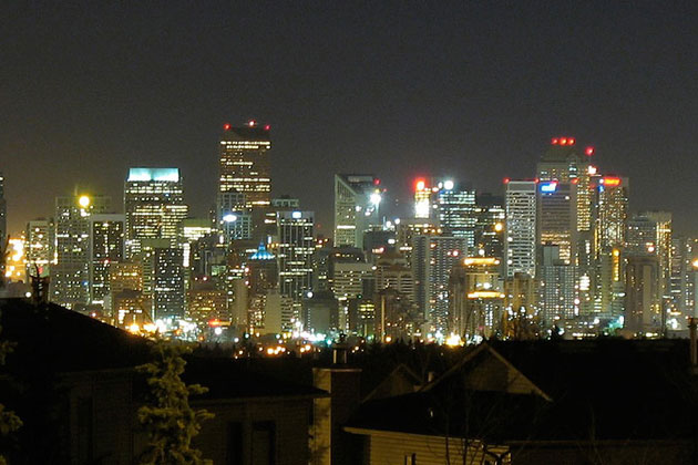 Calagary Night Skyline