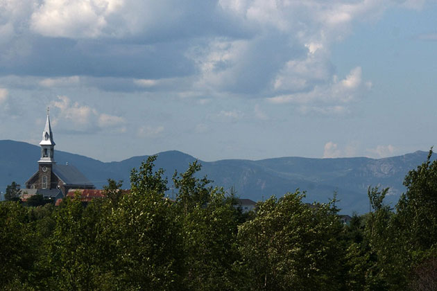 A Village in Charlevoix Crater